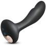 BOMBEX Vibrating Prostate Massager - Ultra Smooth Silicone P-Spot G-Spot Vibrator with 10 Speeds, Rechargeable & Waterproof Anal Sex Toy for Men Women and Couples, Matte Black