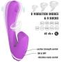 yishunmaoyi USB Rechargeable Silent Waterproof Vibrator, 10 Vibration Intensities 3 Sucking Modes are Available for Touchless Stimulation