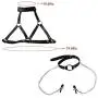 YoungGuor Womens Faux Leather Harness Collar Cupless Bra Open Mouth 2 Pcs Lingerie Set Role Play Costumes YoungGuor Womens Faux Leather Harness Collar Cupless Bra Open Mouth 2 Pcs Lingerie Set Role Play Costumes