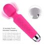 Wand Massager Cordless Vibrating Personal Back Neck Massage | Handheld Mini Body Massagers for Women | Waterproof | Muscle Electric Vibrating Masagers for Female | Small | Wireless | Pink
