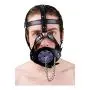 Strict Leather Plug It Up Head Harness with Mouth Gag Strict Leather Plug It Up Head Harness with Mouth Gag