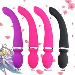 Cordless Wand Massager 10 Powerful 20 Modes, Hand-held Personal Full Body Back Neck Shoulder Massager Rechargeable Waterproof - Soft Touch -8.8 inches - 1.4 inches - Bathroom Accessories