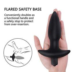 Vibrating Anal Butt Plug Anal Trainer Kit Male Prostate Massagers Anus Play Fetish Stimulation Pleasure Adult Sex Toy Things for Women Men Couples buttplug Fantasy Restraints Bondage