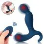 Male Prostate Massager Sex Toy with Dual Motors 10 Stimulation Patterns for Wireless Remote Anal Butt Plug