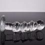 MXD 15.7cm Pull Beads Bǔtt Plug Smooth and Comfortable Glass Refrigerated and Warm Womens Massage Toys T-Shirt