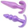 Roxy Sex Toys Butt Plug 2 Piece Anal Plug Set for Men & Women Silicone Toys Purple Roxy Sex Toys Butt Plug 2 Piece Anal Plug Set for Men & Women Silicone Toys Purple
