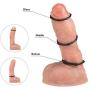 Penis Ring Set,Silicone Cock Ring,Soft Stretchy Erection Ring for Men Longer Harder Stronger Erection (3 Pack)