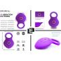 Super Soft Vibrating Cock Ring - Cockring Full Silicone Waterproof Rechargeable Penis Ring Vibrator - Best Sex Toy for Male or Couples - Enhancing Last Longer Orgasm - Vagina Massage Toys Gift Box