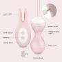 iBall Bullet Egg Vibrator, Dual Vibrating Love Egg Wireless with Remote Control, Silicone G Spot Wand Massager Dildo Cordless with Multiple Play Methods for Women and Couples