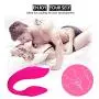 XSEXO Wireless Remote Control Rechargeable Mini Finger U Shape Sucking Massager with Strong Patterns Handsfree USB Waterproof Massager Wand