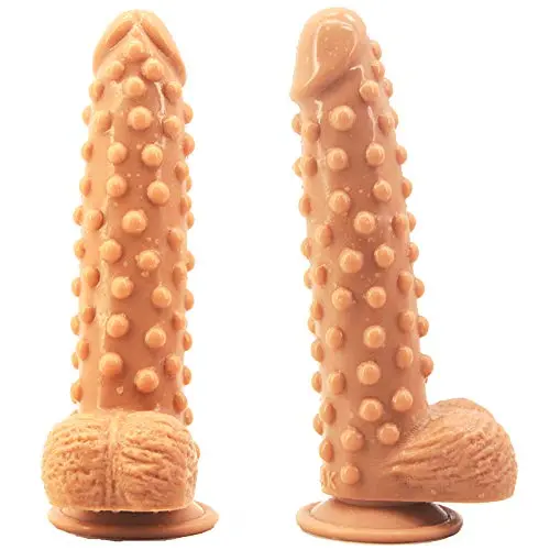 Brand New Bumps Fake Penis Silicone Dildo G-Spot Stimulate FAAK Big Size Suction Cock Sex Toys for Women Orgnasm Fetish Adult Game Female Masturbator 9 Inch