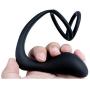 Qise Butt Plug & Erection Enhancing Cock Ring Combo, (A002)