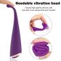 G-Spot Vibrator, Enlove, Clitoral Nipple Vagina Silicone Vibrator with 10 Rotating Vibration Modes, Waterproof Adult Sex Toys for Women Female Ejaculation and Couples Play, Purple