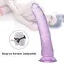 7.87 Inch Dildo with Suction Cup Realistic Dong Fake Penis Adult Sex Female Masturbation Toys(Purple) 7.87 Inch Dildo with Suction Cup Realistic Dong Fake Penis Adult Sex Female Masturbation Toys(Purple)