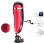 LIYUNF T-Shirt Male Aír-cräft Cup Man Cup Multi-Spééd Electric Medical Lightweight Silicone Waterproof Handheld Viibràting Mas-Sager Male Massāging Cup Toys with Sùction for Couple