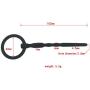 Eastern Delights Flexible Silicone Urethral Sounds Penis Plug, Small Width Hollow Design