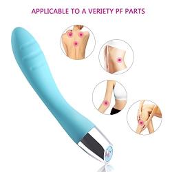 High Quality Medical Silicone Wand Massager with 10 Powerful Vibration Mode, Waterproof, Arbitrary Bending Memory Function Design, Cordless Design for Each Part.