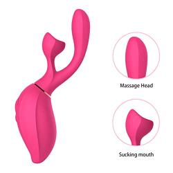 Movitip Clitoris Sucking Vibrator Vagina Stimulator Massager Love Doll Torso with with 7 Intensities Modes,Waterproof Rechargeable Quiet Clitoris Nipples Suction Stimulator Adult Sex Toys for Couples