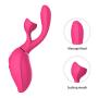 Movitip Clitoris Sucking Vibrator Vagina Stimulator Massager Love Doll Torso with with 7 Intensities Modes,Waterproof Rechargeable Quiet Clitoris Nipples Suction Stimulator Adult Sex Toys for Couples