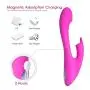 G Spot Rabbit Vibrator Dildo with Bunny Ears Clitoral Vagina Vibrating Stimulation for Women, Ridmii Waterproof Quiet Dual Motors Tongue Sucking Finger Vibrators with 17 Vibration Modes Rechargeable