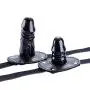 YiFeng Lockable Dildo Penis Mouth Gag with Lock Bondage Leather Strap On BDSM Adult Sex Toy (Long) YiFeng Lockable Dildo Penis Mouth Gag with Lock Bondage Leather Strap On BDSM Adult Sex Toy (Long)