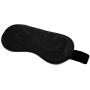 Super Soft Comfortable Leather Adjustable Handcuff Soft Fur Leather Handcuffs Multifunctional Bangle Handcuffs and Blindfold Eye Mask for Sex Play (Black)