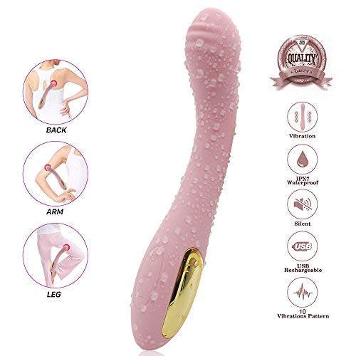 TV LED Massager with USB/PC Rechargeable - Perfect for Bath and Body Artery Long Time Sports Recovery & Muscle Use,Travel Gift.(MLB-Pink)