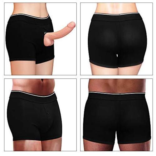 Strap on Harness Shorts for Sex for Couple for Women Men Strap on Dildo dilldó for her Strap on for Pegging Unisex Lesbian strapon Strapless Hollow Strap on (M/L 33-37 inch Waist)