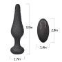 Vibrating Anal Vibrator with 10 Vibration Modes, Rechargeable Silicone Butt Plug Massager