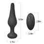 Vibrating Anal Vibrator with 10 Vibration Modes, Rechargeable Silicone Butt Plug Massager