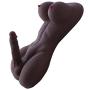 SINLOLI Love Doll Sex Doll Torso,Premium Sex Toys for Men Women and Couples (Black Sex Doll)