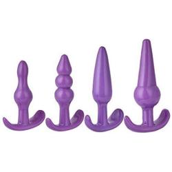 4 Pack Medical Silicone Toy for Him and Her - Purple