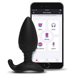 LOVENSE Hush Butt Plug (1.5inch), Powerful & Intense Vibrating Sex Toy for Men & Women, Smartphone Wireless Bluetooth Connectivity, Waterproof and Rechargeable