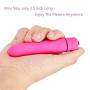 BEISHIDAR Portable Mini Bullet, Waterproof and Powerful Vibrating Mini Wand, Multi Speed - 3.7" 0.75"