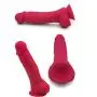 Letsgasm &quotPerfect Fit" 6 Inch Silicone Dildo - Hot Pink Platinum Grade Silicone With Suction Cup