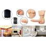 Relax Toy 5.1 Inch Lifesize Realistic Lovely Torso Relaxation Massager Wand Toys-100% Silicone Material