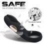 USB Waterproof Charging Flirting Tongue Vibration Ring Band Vibration Shaking Tongue Clock Ring for Men
