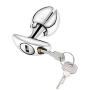 YiFeng Opening Lotus Anal Plug, Heavy Duty Stainless Steel Anal Trainer Butt Expander with Lock