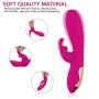 Waterproof USB Magnet Charging Wand Massager, With 12 Powerful Vibration Frequencies, Muscle Handheld and Sports Recovery - Rose Red