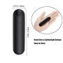 10 different speeds and powerful vibrations, wireless personal mini massager, waterproof, large size charging rod massage (black)