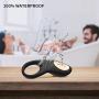 EROCOME Full Silicone Vibrating Sagitta Cock Ring - Waterproof Rechargeable Penis Ring Vibrator with 8 Modes - Sex Toy for Male or Couples (Black)