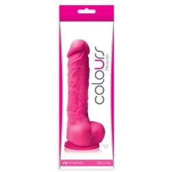 Colours Pleasures Silicone Dong Dildo, Pink, 5 Inch