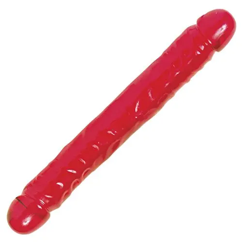 Doc Johnson Vivid Essentials - Twelve Inch Veined Double Dong - 12 Inch Double-Sided Dildo - Red Doc Johnson Vivid Essentials - Twelve Inch Veined Double Dong - 12 Inch Double-Sided Dildo - Red
