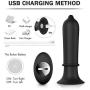 Vibrating Butt Plug, Male Vibrator Remote Control Anal Sex Toys Prostate Massager with 9 Vibrations Silicone P Spot Trainer Waterproof for Men Women Couple