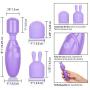 Calexotics SE-9730-50-3 Dr Laura Berman Olivia Rechargeable Massager Kit Adult Pocket Vibrator Toys for Couples, Purple