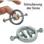 RONSHIN Fetish Nipple Clamps Adjustable Nipple Clamps Stainless Steel Nipple Clamps Stimulation Erotic SM BDSM Sex Toy for Men and Women