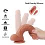 Anfei FDA Approved Dildo, Liquid Silicone Dual Layer Adult Toys with Suction Cup, Hyper Realistic Sex Toys for Masturbation(Total 22.5cm,Insert 17.5cm,Width 4.5cm)