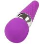 Cordless Wand Massager Rechargeable Handheld Stick Massager Multi-Speed Waterproof Strongest Treatment Vibration Force Body Magic Recovery Effect (Purple)