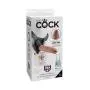 King Cock Strap-on Harness with 9 Inch Uncut Cock, Tan King Cock Strap-on Harness with 9 Inch Uncut Cock, Tan
