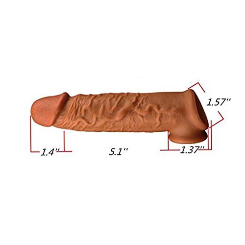 Discreet Shipping!35% 5.1" Liquid Silicone High Performance Penis Sleeve Penis X-Tension Sheath Extender Erection Enlarger Enhancer Extender Sleeve